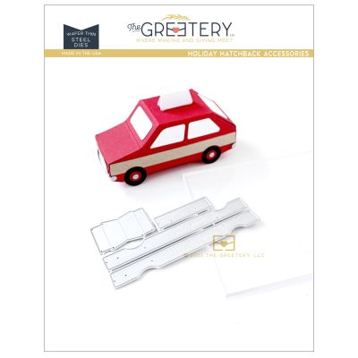 Holiday Hatchback Toppers: Accessories Die by The Greetery, Recollective Holiday Collection, UK Exclusive Stockist, Seven Hills Crafts 5 star rated for customer service, speed of delivery and value