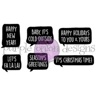 Holiday Blurbs I Stamp