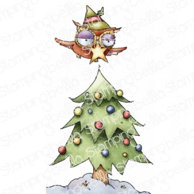 Holiday Owl With A Star Stamp
