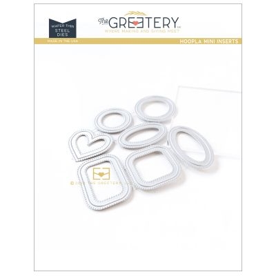 Hoopla Mini Inserts Die by The Greetery, Handicraft Collection, July 2023, UK Exclusive Stockist, Seven Hills Crafts 5 star rated for customer service, speed of delivery and value