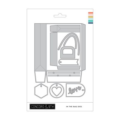 In The Bag Die Set by Concord and 9th Playful for cardmaking and paper crafts.  UK Stockist, Seven Hills Crafts