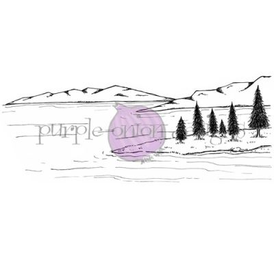 SY Lake Background Stamp