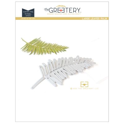 Large Leaves Palm Die by The Greetery, Urban Jungle Collection, June 2023, UK Exclusive Stockist, Seven Hills Crafts 5 star rated for customer service, speed of delivery and value