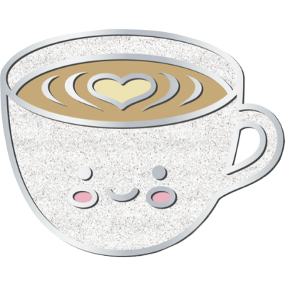 Latte Love Enamel Pin