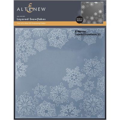 Layered Snowflakes 3D Embossing Folder