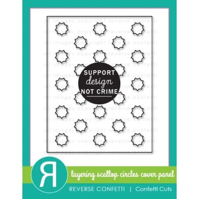 Layering Scallop Circles Cover Panel Die