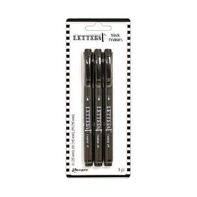 Letter it - Fineliner Black Pens (pack of 3)