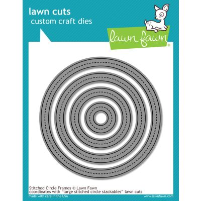 Stitched Circle Frames Lawn Cuts