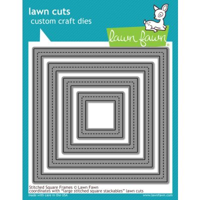 Stitched Square Frames Lawn Cuts