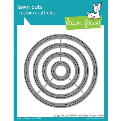 Large Dotted Circle Stackables Lawn Cuts