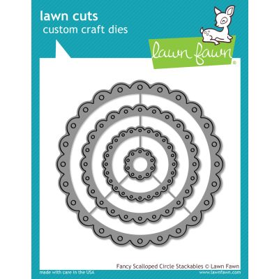 Fancy Scalloped Circle Stackable Lawn Cut