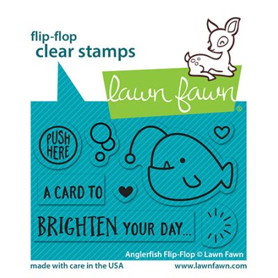 Angler Fish flip-Flop Stamp by Lawn Fawn at Seven Hills Crafts UK stockist 5 star rated for customer service, speed of delivery and value
