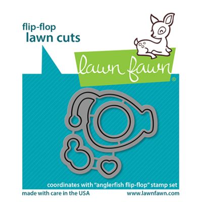 Angler Fish flip-Flop Die by Lawn Fawn at Seven Hills Crafts UK stockist 5 star rated for customer service, speed of delivery and value