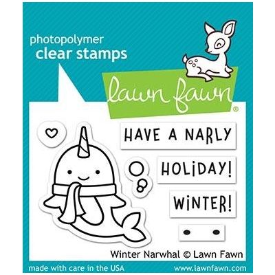 Winter Narwhal Stamp