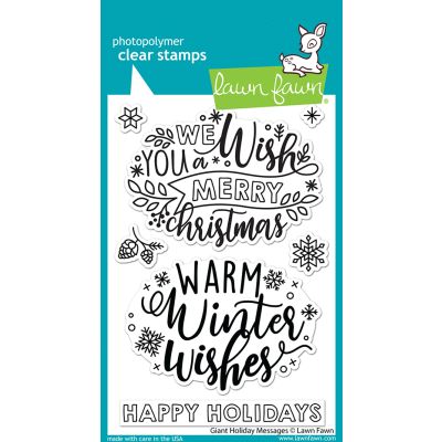 Giant Holiday Messages Stamp