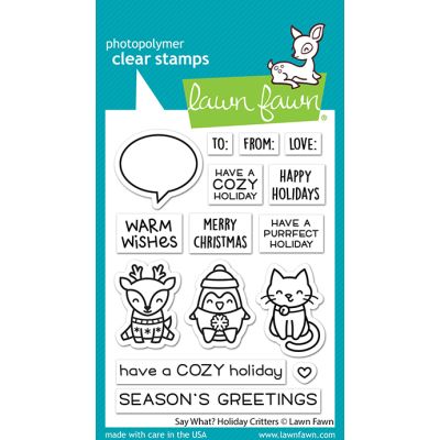 LF Say What? Holiday Critters Stamp
