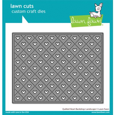 Quilted Heart Backdrop:  Landscape Die