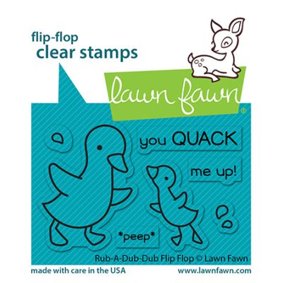 Rub-A-Dub-Dub Flip Flop Stamp