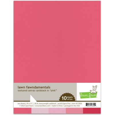 Textured Canvas Cardstock - Pink