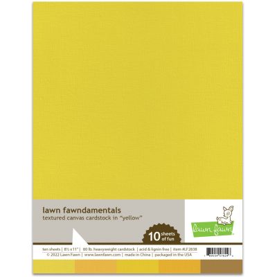Textured Canvas Cardstock - Yellow