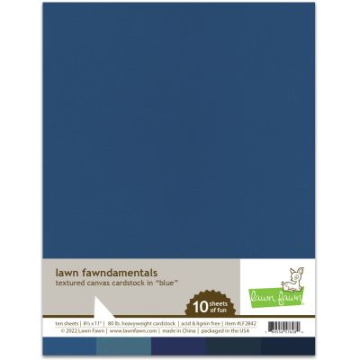 Textured Canvas Cardstock - Blue