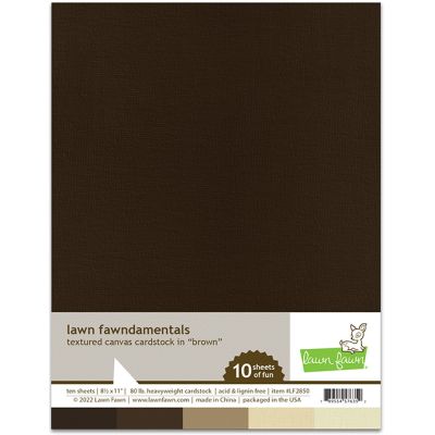 Textured Canvas Cardstock - Brown