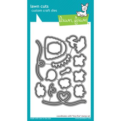 Lawn Fawn UK Stockist - Seven Hills Crafts - Hive Five Die for cardmaking and paper crafts