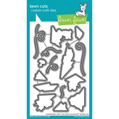 Lawn Fawn UK Stockist Just Plane Awesome Die for paper crafting and card making - seven hills crafts