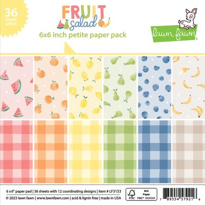 Fruit Salad Paper Pack by Lawn Fawn June 2023 UK stockist Seven Hills Crafts 5 star rated for customer service, speed of delivery and value