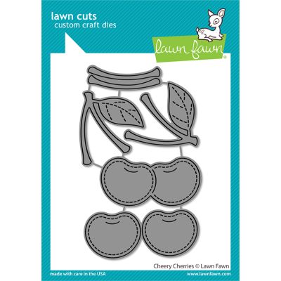 cheery cherries die by Lawn Fawn at Seven Hills Crafts UK stockist 5 star rated for customer service, speed of delivery and value