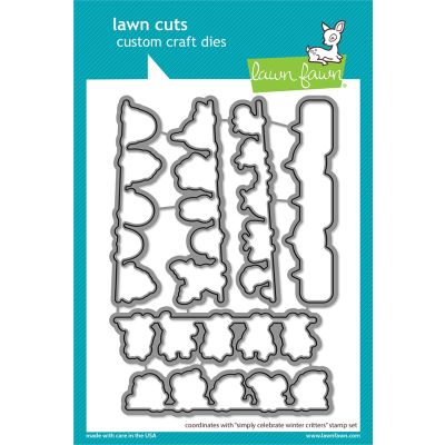 Simply Celebrate Winter Critters Die by Lawn Fawn at Seven Hills Crafts UK stockist 5 star rated for customer service, speed of delivery and value