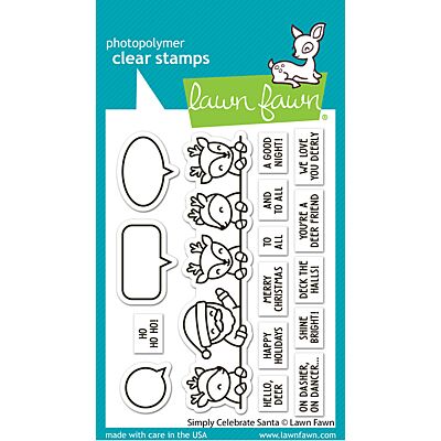 Lawn Fawn Simply Celebrate Santa Stamp