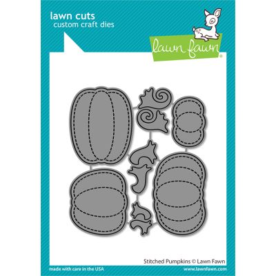 Stitched Pumpkin Die by Lawn Fawn at Seven Hills Crafts UK stockist 5 star rated for customer service, speed of delivery and value