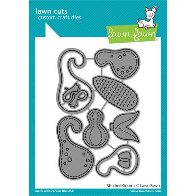 Stitched Gourd Die by Lawn Fawn at Seven Hills Crafts UK stockist 5 star rated for customer service, speed of delivery and value