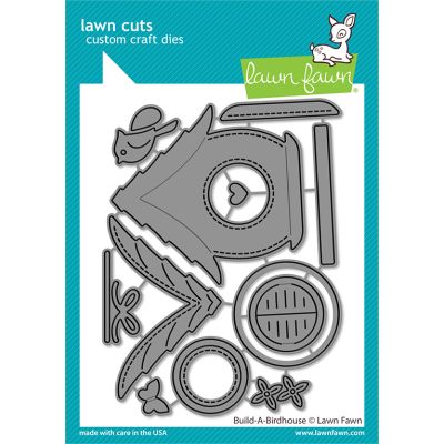 Build-a-birdhouse Die by Lawn Fawn at Seven Hills Crafts UK stockist 5 star rated for customer service, speed of delivery and value