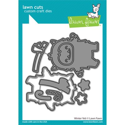 Winter Yeti Die by Lawn Fawn at Seven Hills Crafts UK stockist 5 star rated for customer service, speed of delivery and value