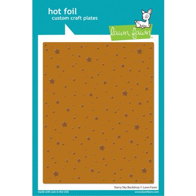 Starry Sky Background Hot Foil Plate by Lawn Fawn at Seven Hills Crafts UK stockist 5 star rated for customer service, speed of delivery and value