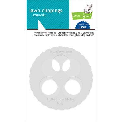 Reveal Wheel Templates - Little Snow Globe Dog by Lawn Fawn at Seven Hills Crafts UK stockist 5 star rated for customer service, speed of delivery and value