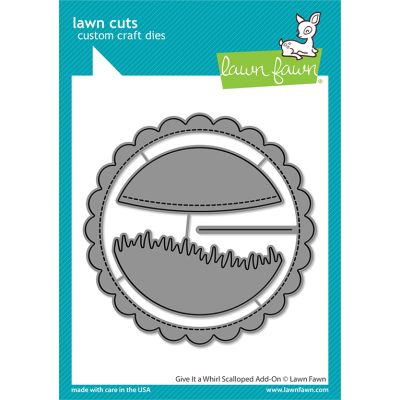 Give It a Whirl Scalloped Add-On Die by Lawn Fawn at Seven Hills Crafts UK stockist 5 star rated for customer service, speed of delivery and value