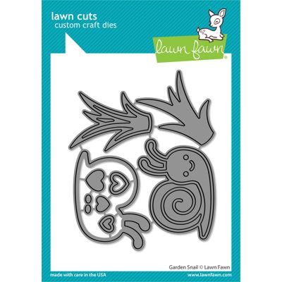 garden snail die by Lawn Fawn at Seven Hills Crafts UK stockist 5 star rated for customer service, speed of delivery and value
