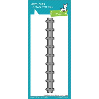 little farm fence border die by Lawn Fawn at Seven Hills Crafts UK stockist 5 star rated for customer service, speed of delivery and value