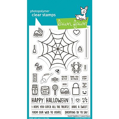 Lawn Fawn Sweet Spiders Coloring Stencil