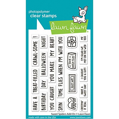 Lawn Fawn Sweet Spiders Add-on Coloring Stencil