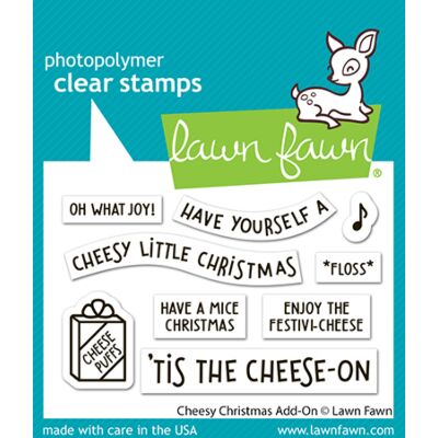 Lawn Fawn Cheesy Christmas Add-On Stencil