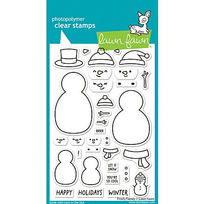 Lawn Fawn Frosty Family Stamp