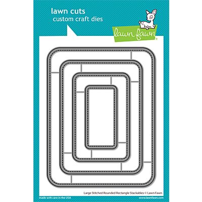 Lawn Fawn Large Stitched Rounded Rectangle Die