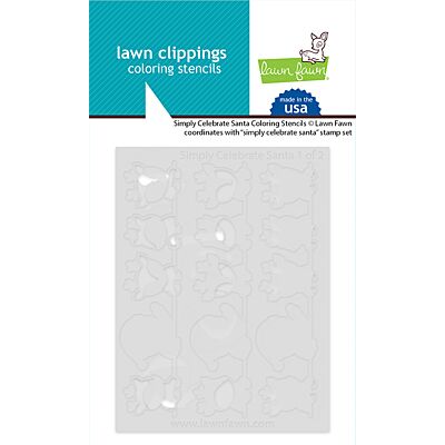 Lawn Fawn Simply Create Santa Coloring Stencils