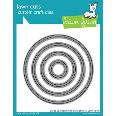 Large Stitched Circle Lawn Cuts Image 1