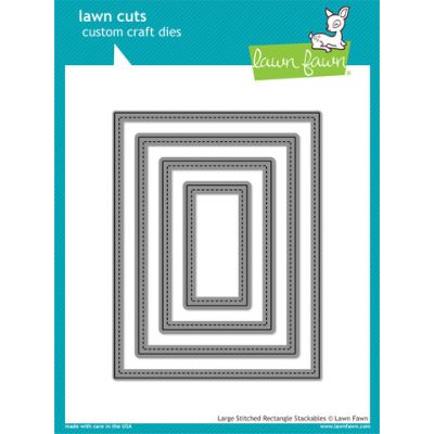 Large Stitched Rectangle Lawn Cuts Image 1