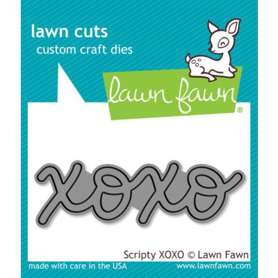 Scripty XOXO Lawn Cuts Image 1